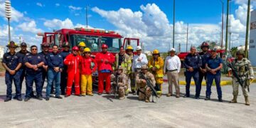 En Reynosa: Refuerzan instituciones coordinación durante simulacro en PEMEX