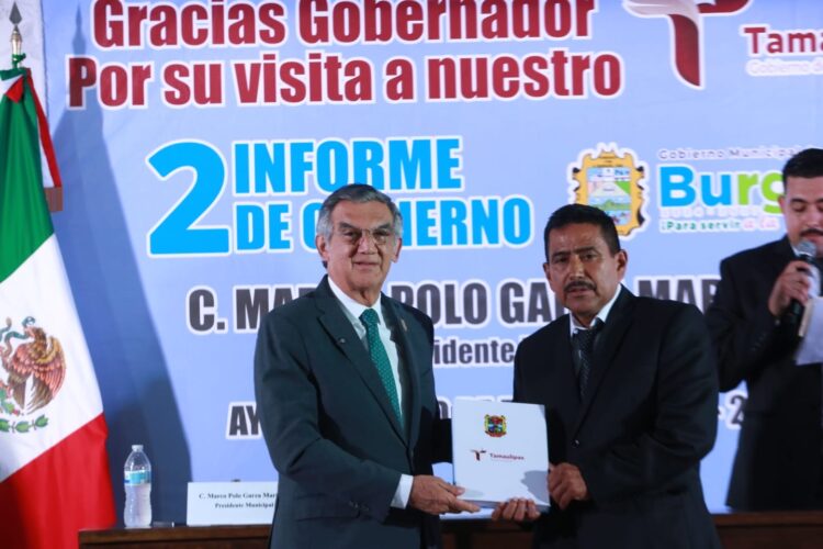 Burgos se transforma con caminos, servicios y apoyos para sus comunidades: Américo Villarreal