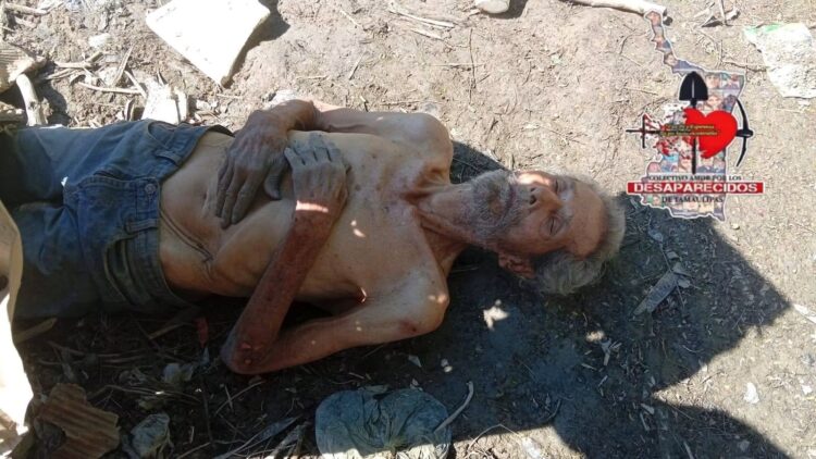Abuelito es encontrado en avanzado estado de desnutrición y abandonado a orillas del canal Rodhe en Reynosa