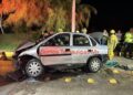 Joven muere al estrellar su auto con barandal del Puente Arboledas; su acompañante resultó herido en Altamira